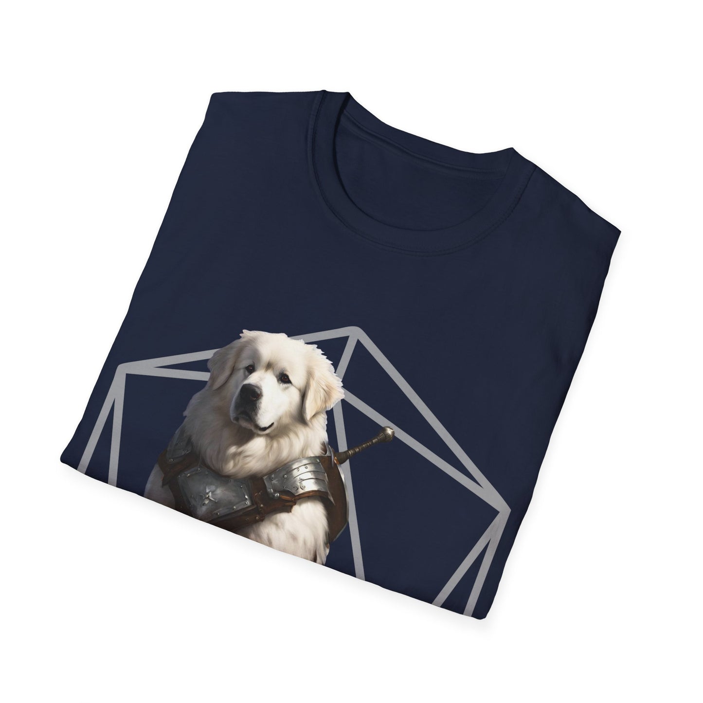 Great Pyrenees Fantasy D20 Short Sleeve Shirt