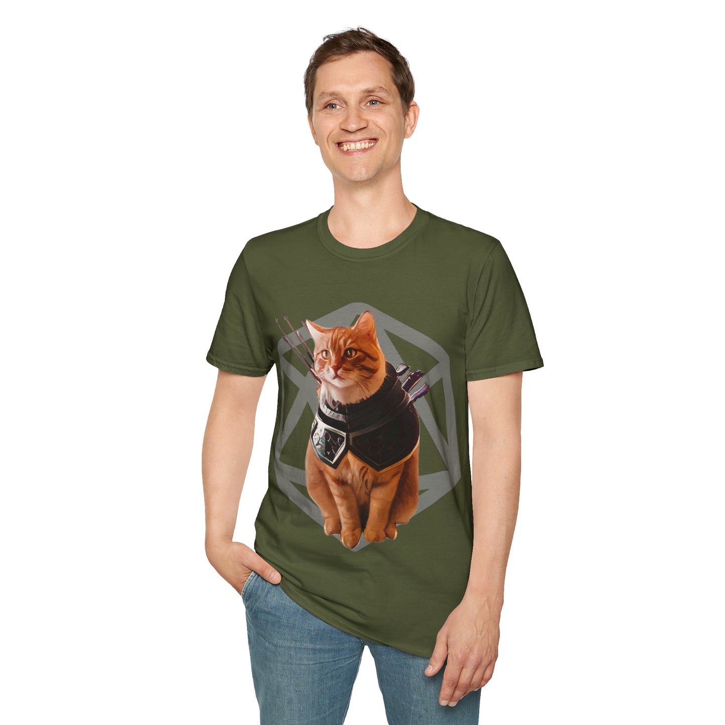 Fantasy Rogue Tabby Cat Short Sleeve T Shirt