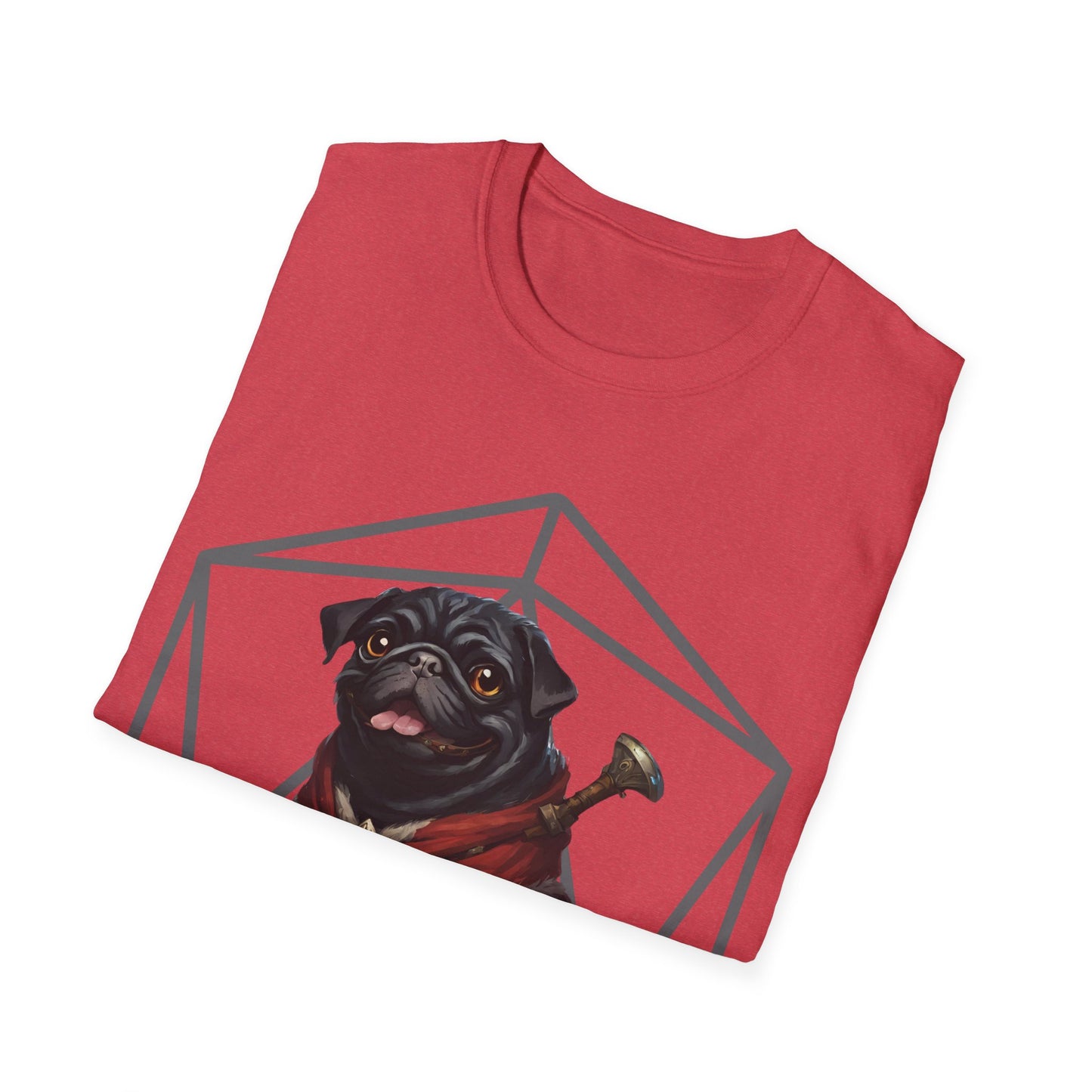 Black Pug RPG D20 Short Sleeve Shirt