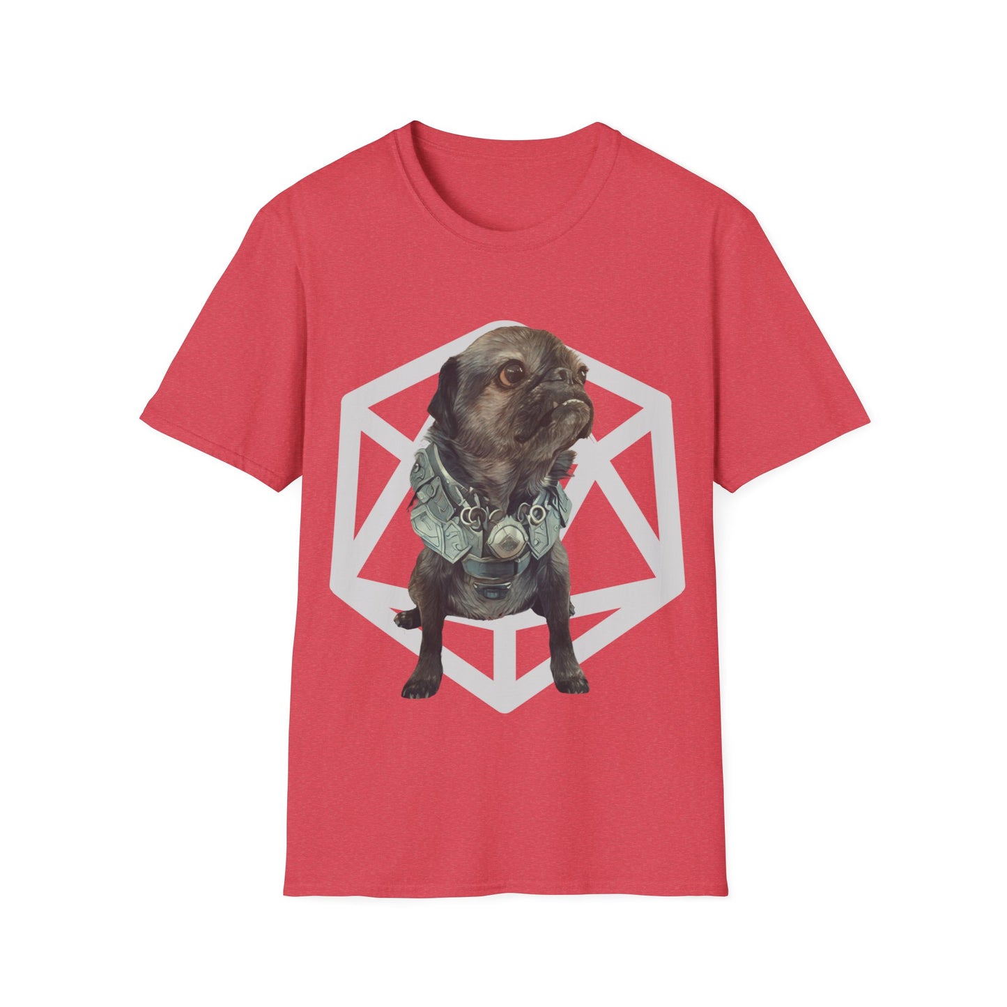 Salt and Pepper Pug Meeko Fantasy Short Sleeve Shirt