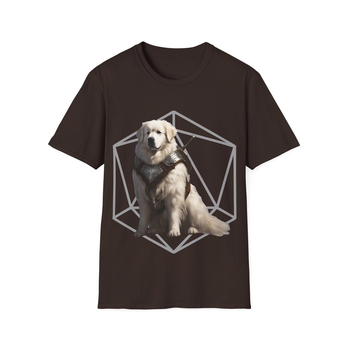 Great Pyrenees Fantasy D20 Short Sleeve Shirt