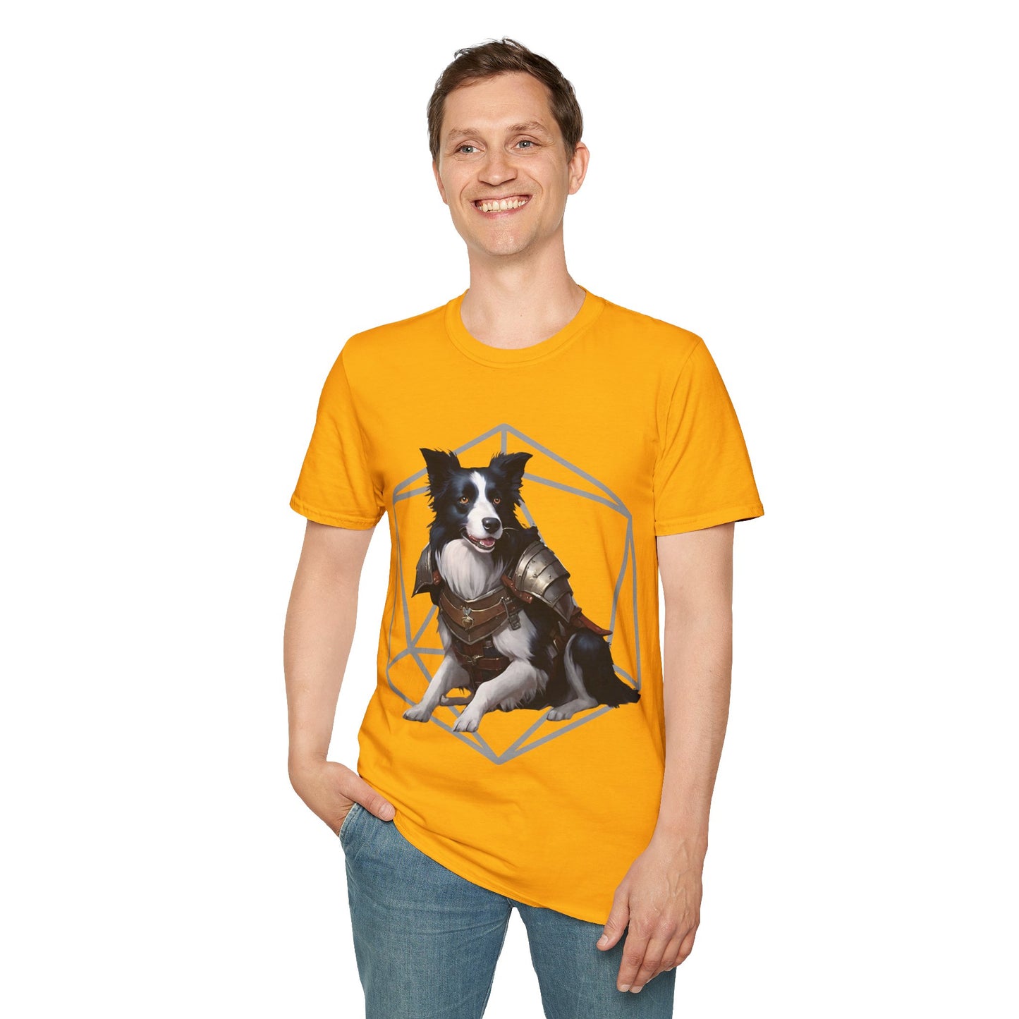 Border Collie Fantasy D20 Short Sleeve Shirt