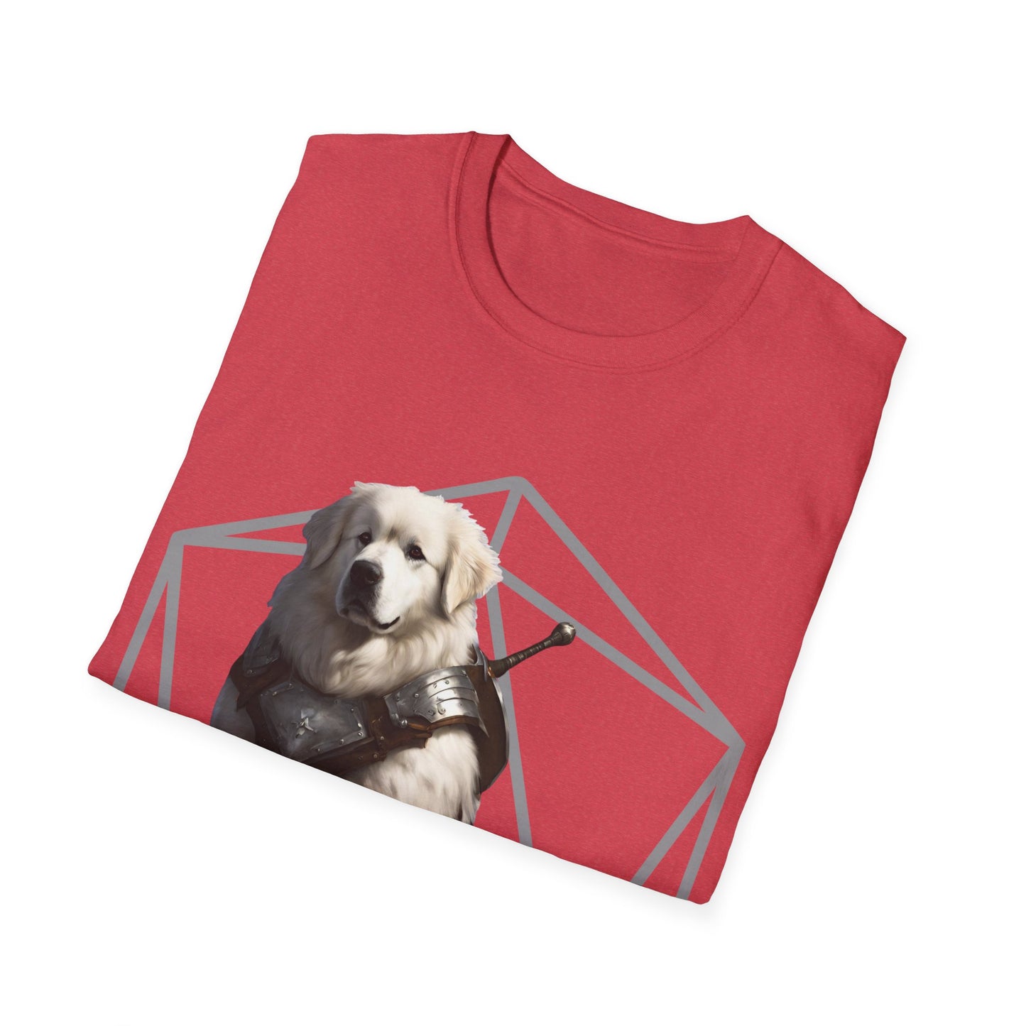 Great Pyrenees Fantasy D20 Short Sleeve Shirt