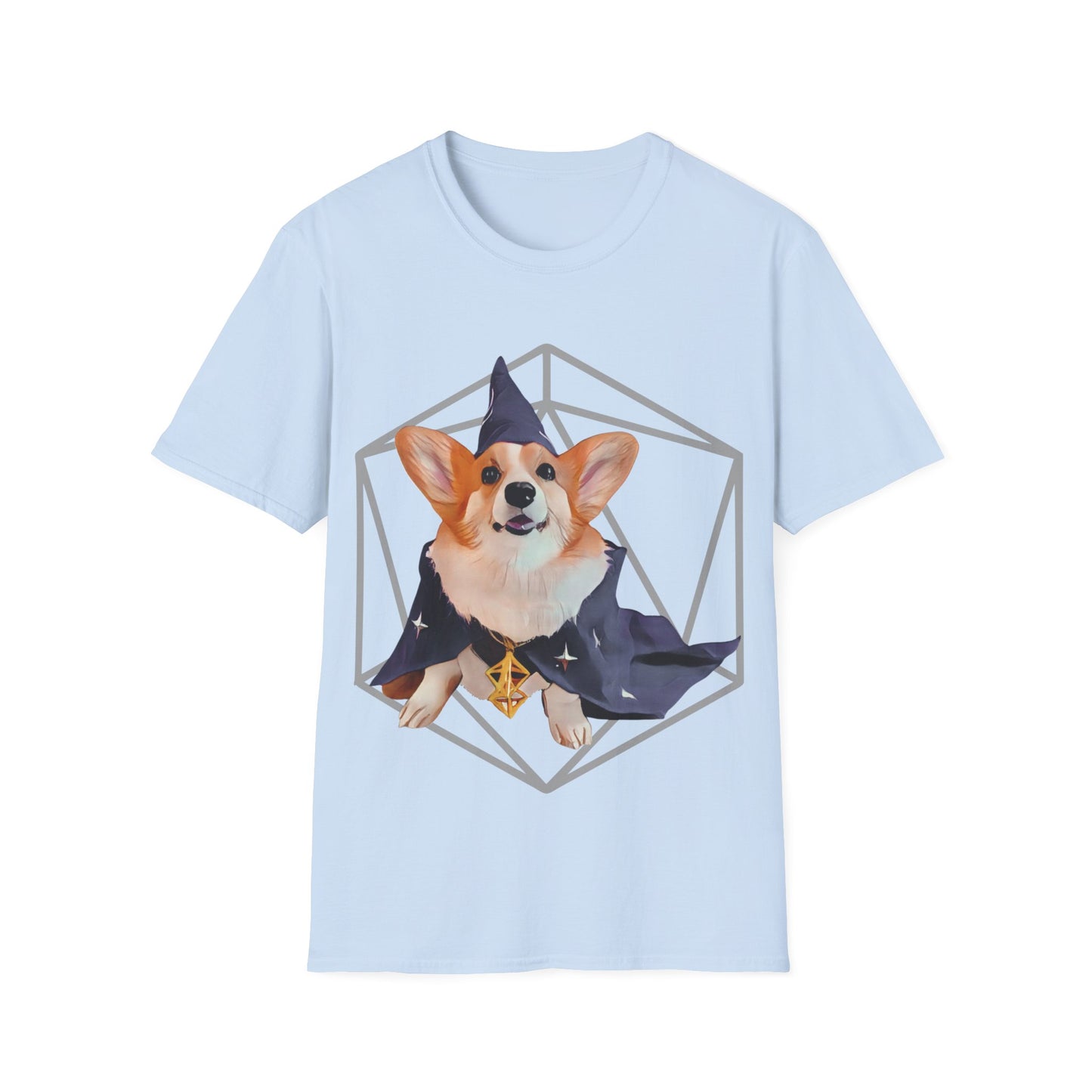 Corgi Sorcerer Fantasy Short Sleeve Shirt