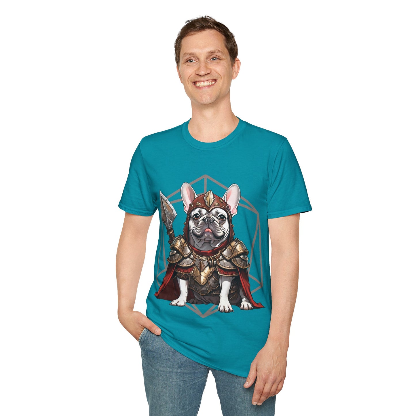 French Bulldog Fantasy D20 Short Sleeve Shirt