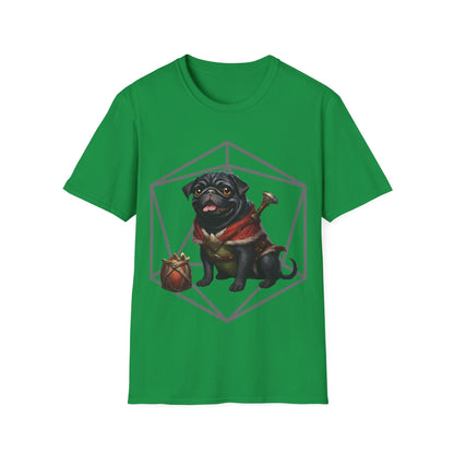 Black Pug RPG D20 Short Sleeve Shirt