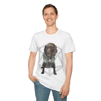 Salt and Pepper Pug Meeko Fantasy Short Sleeve Shirt