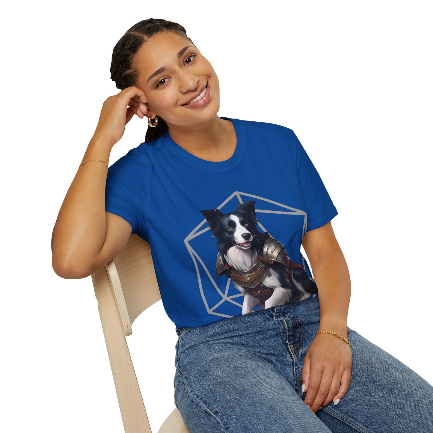 Border Collie Fantasy D20 Short Sleeve Shirt