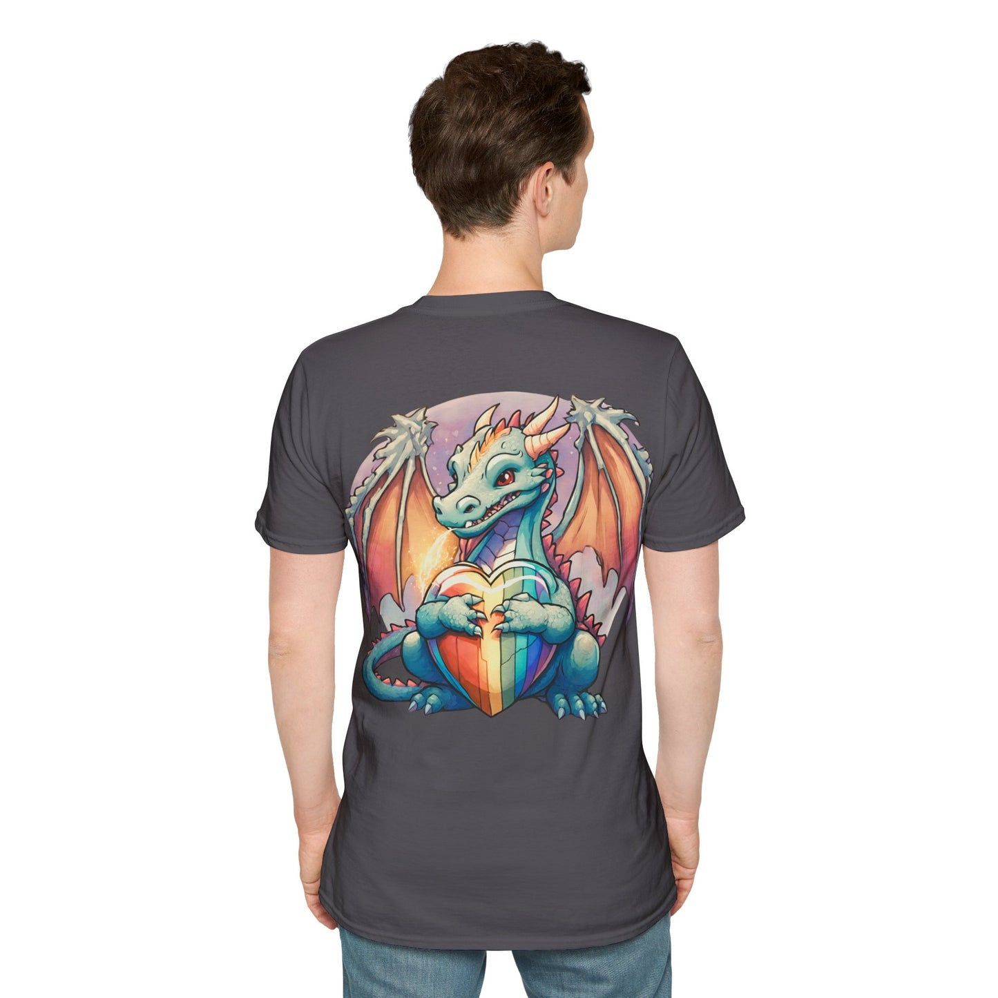 Roll For Acceptance Gay Pride Dragon Short Sleeve Shirt