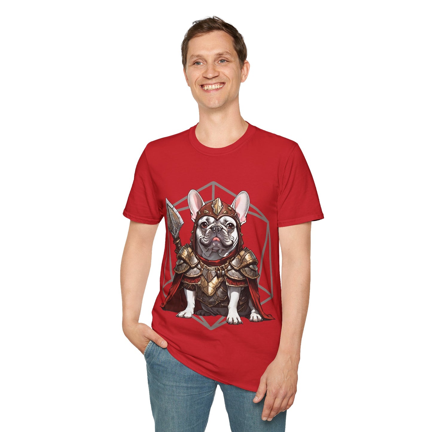 French Bulldog Fantasy D20 Short Sleeve Shirt